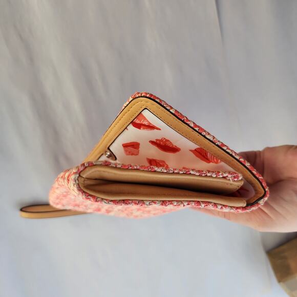 Vera Bradley Coral and Blue Clutch - Picture 9 of 11